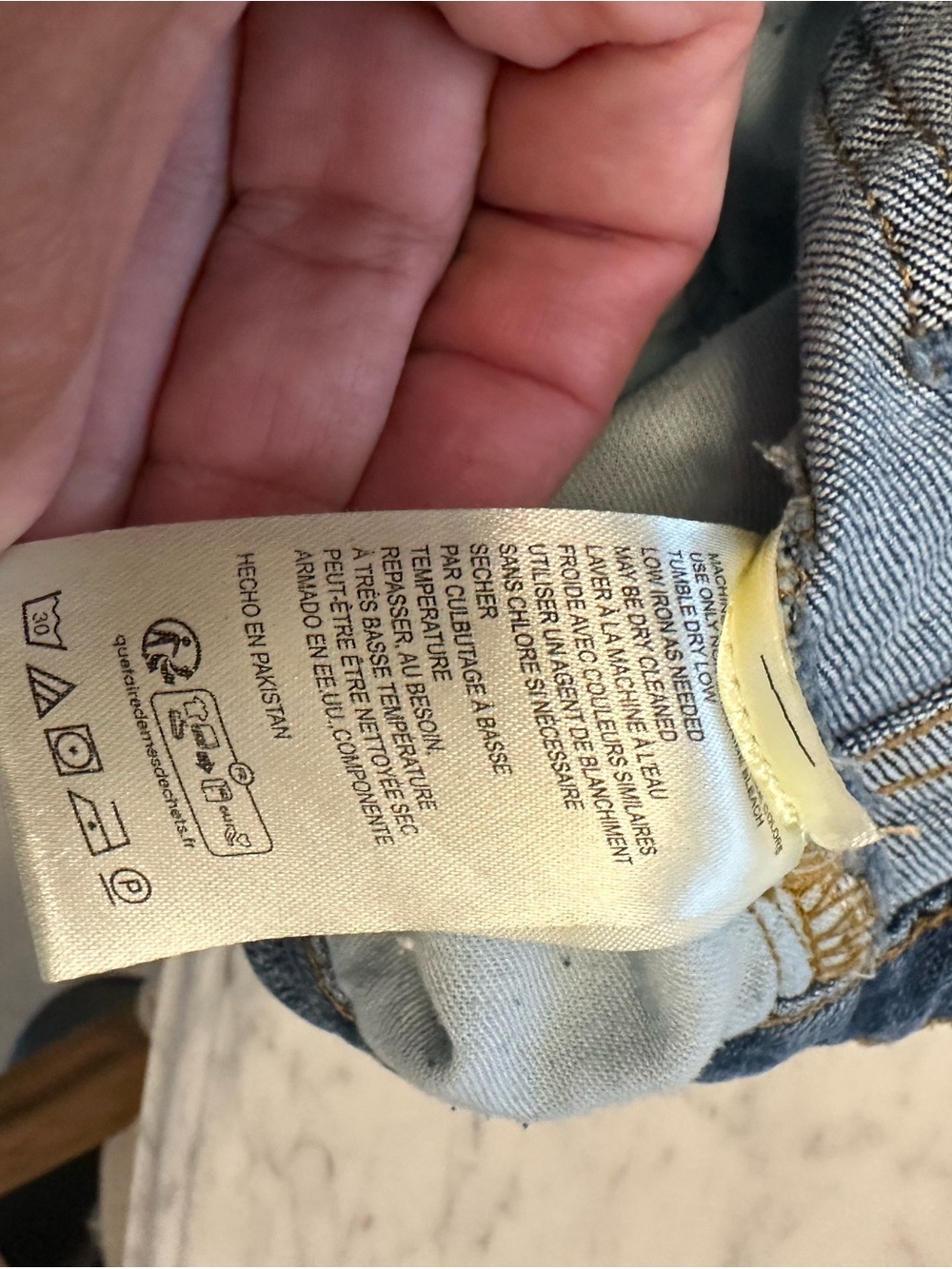 Anthropologie Pilcro Cropped Wide-Leg Jeans in Medium Blue Denim Size 29 - Picture 9 of 9